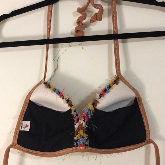 🤩 Fuzzy Multi-colored Venus swim top (C cup) 🎉 - Picture 5 of 8